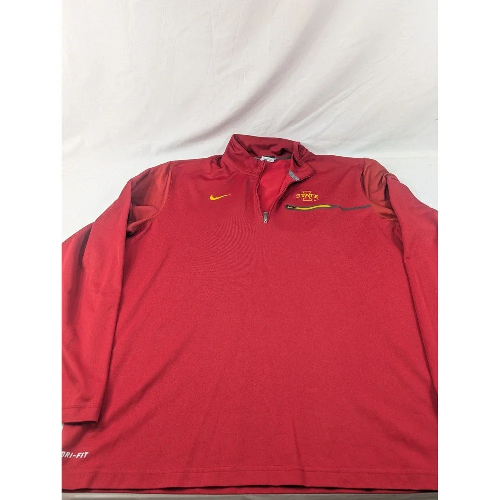 Nike Iowa State Cyclones Men's XXL 1/4 Zip Dri-Fit Red